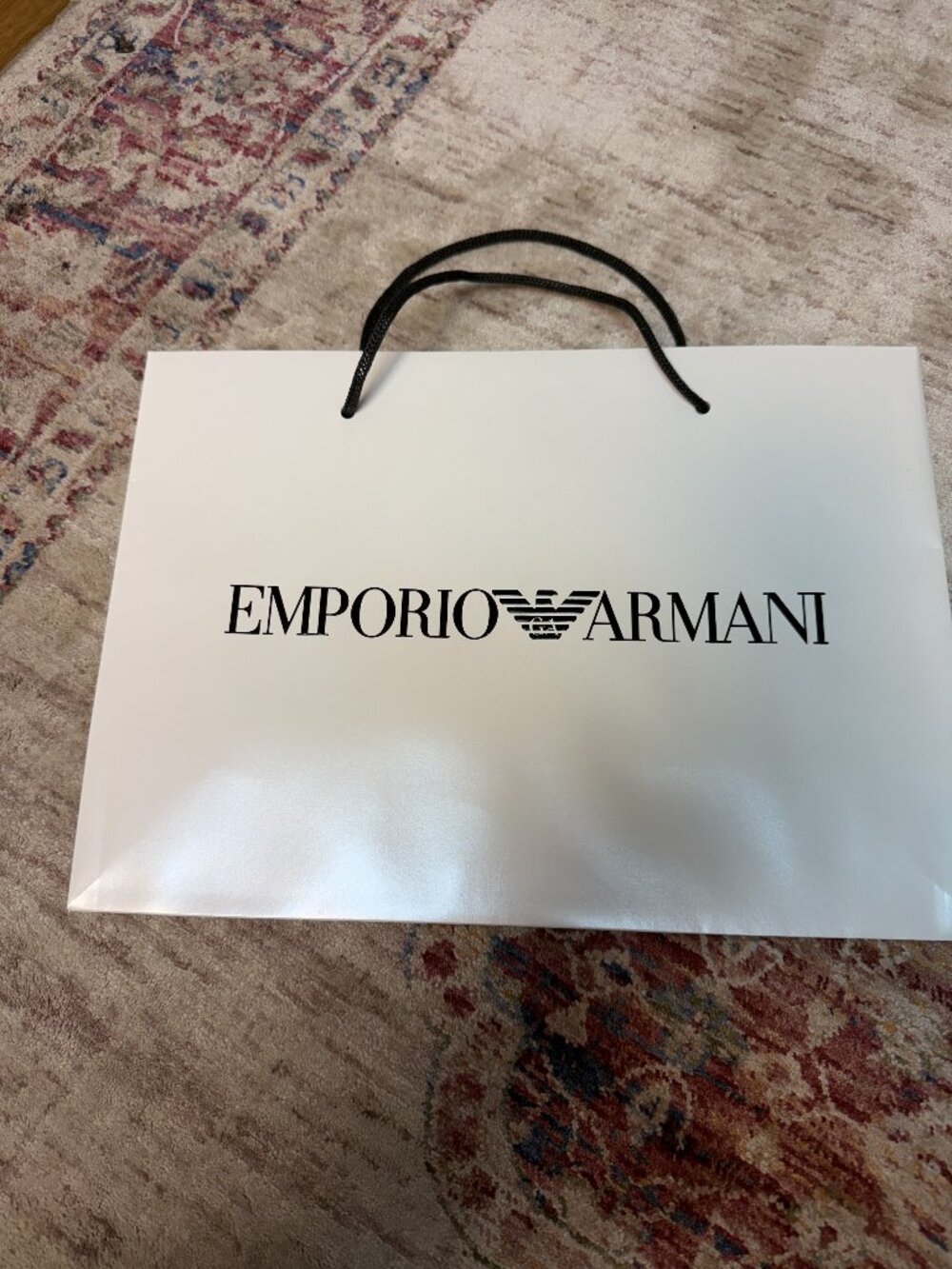 Emporio Armani White Empty Shopping/ Tote Bag In Great Shape!
